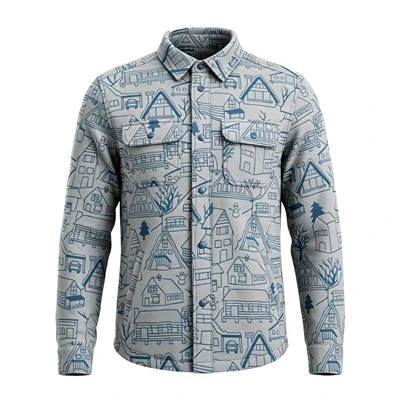 Men's Outdoor Printed Fleece Shirt factory