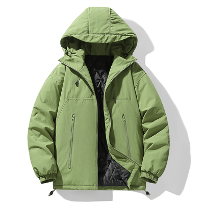 کاپشن پفی مردانه سبز