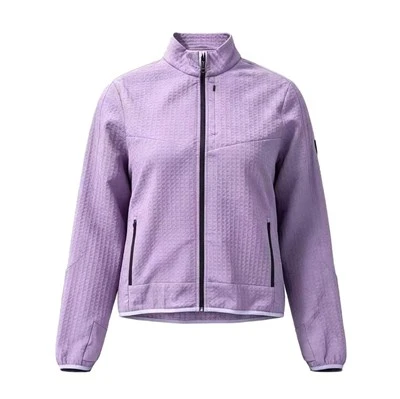 Women's Waffle Grid Knit Full-Zip Stretch Jacket manufacturers