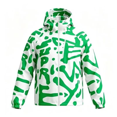 Men's Nylon Engineering Letter-Print Track Jacket best