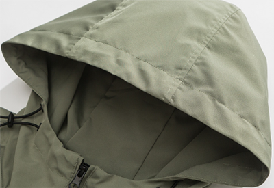 Green hooded parka mens hood