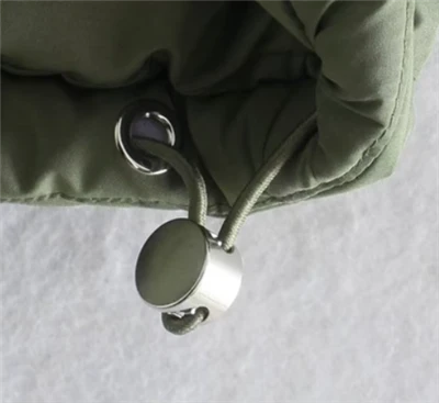 Womens puffer vest green stopper